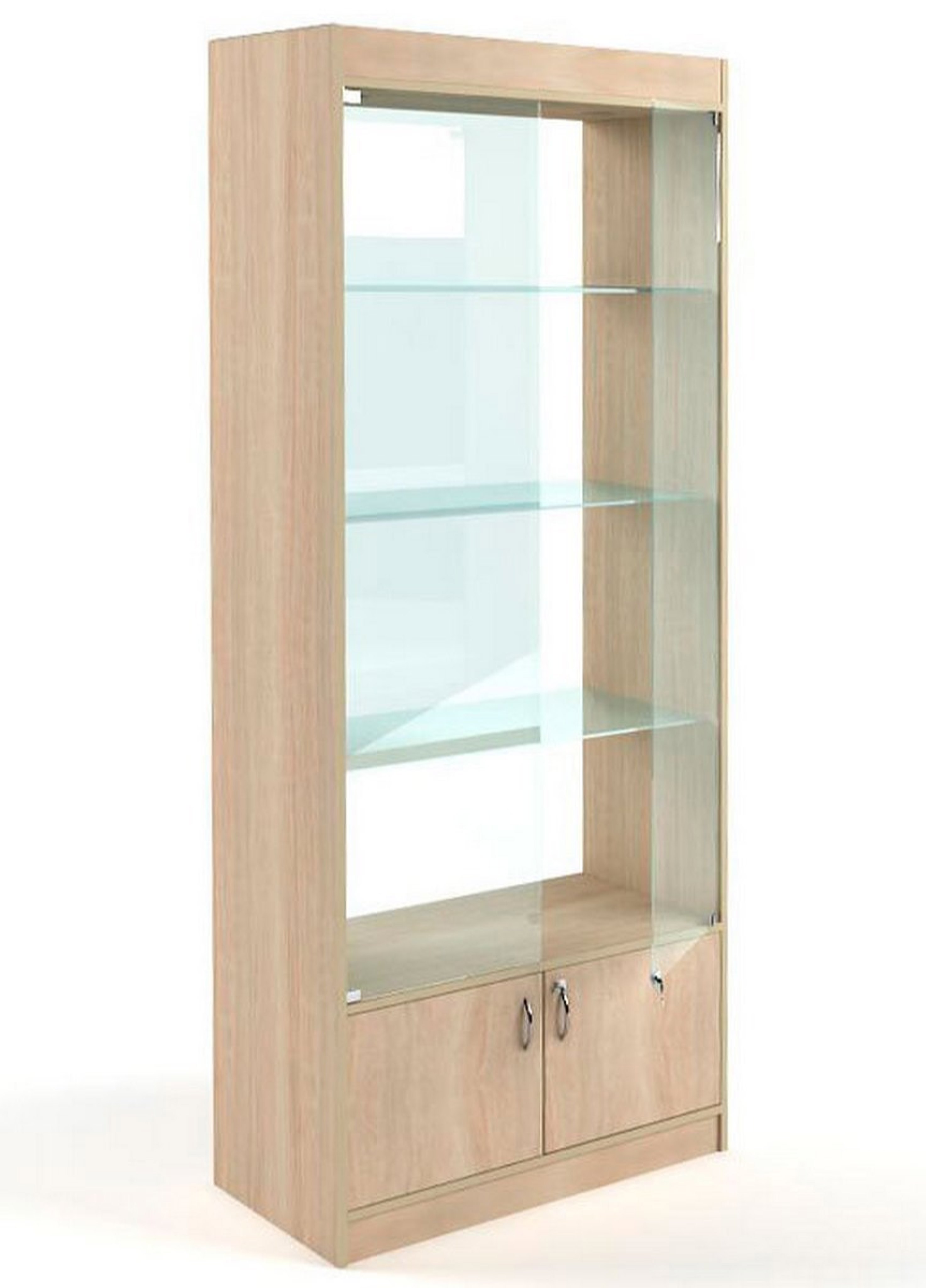 Изображение товара Шкаф-витрина Универсал №164-С 85x200 см с стеклом и подсветкой Россия