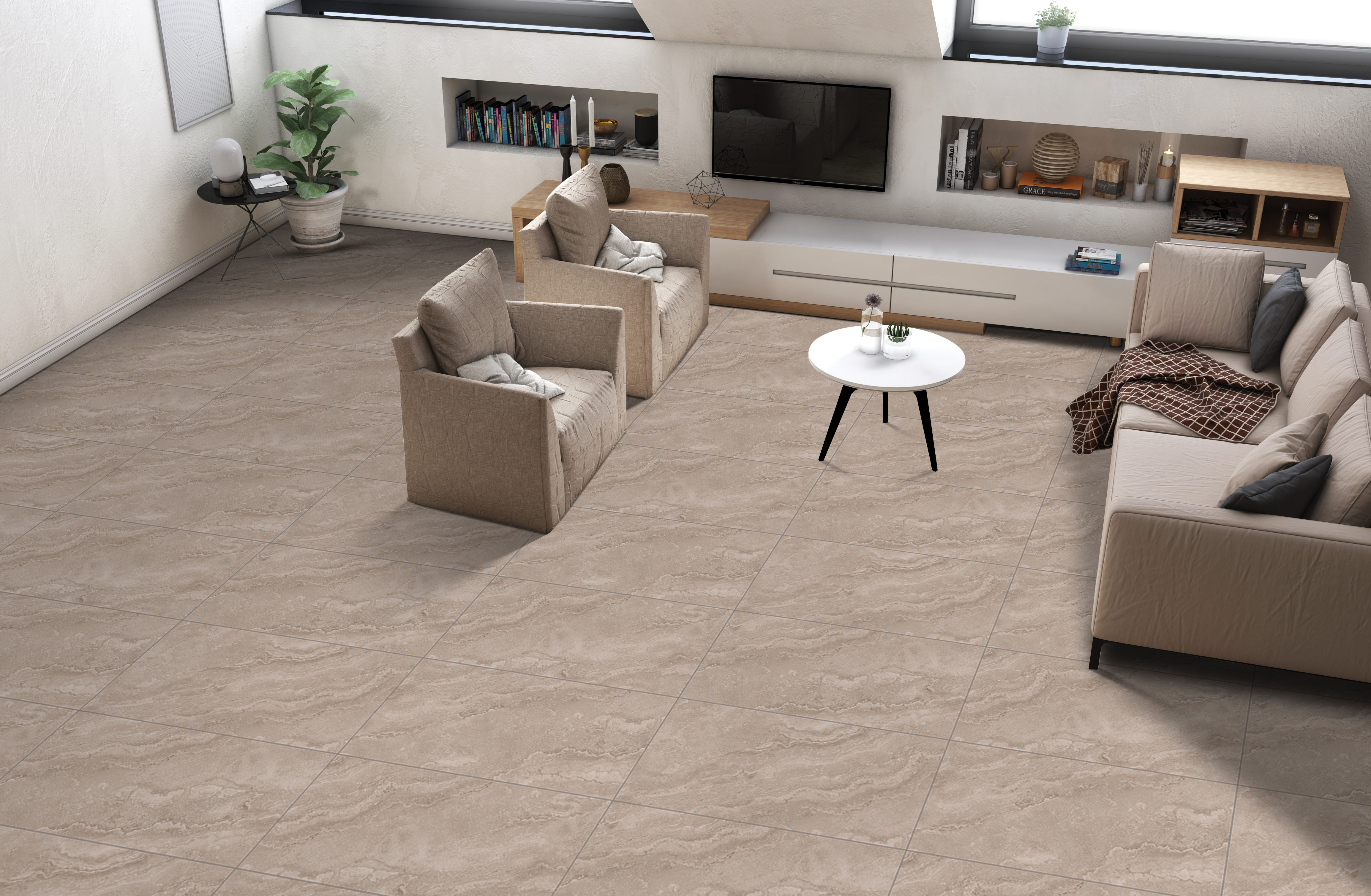 Изображение товара Керамогранит Kerald Listelo Brown Matt 60х120 см светло-коричневый