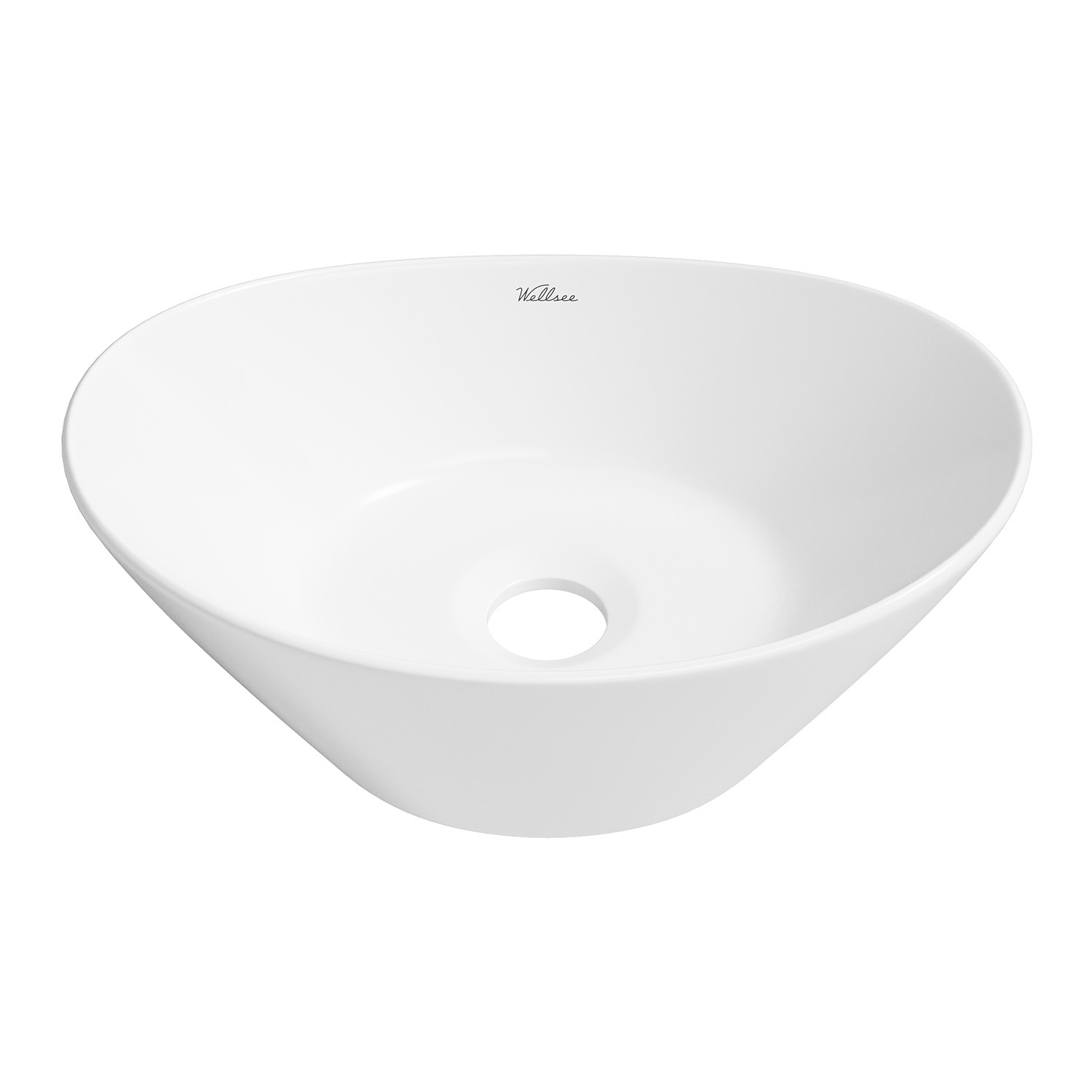 Изображение товара Раковина Wellsee Dulcet Tones 36см белая глянцевая высокая прочность