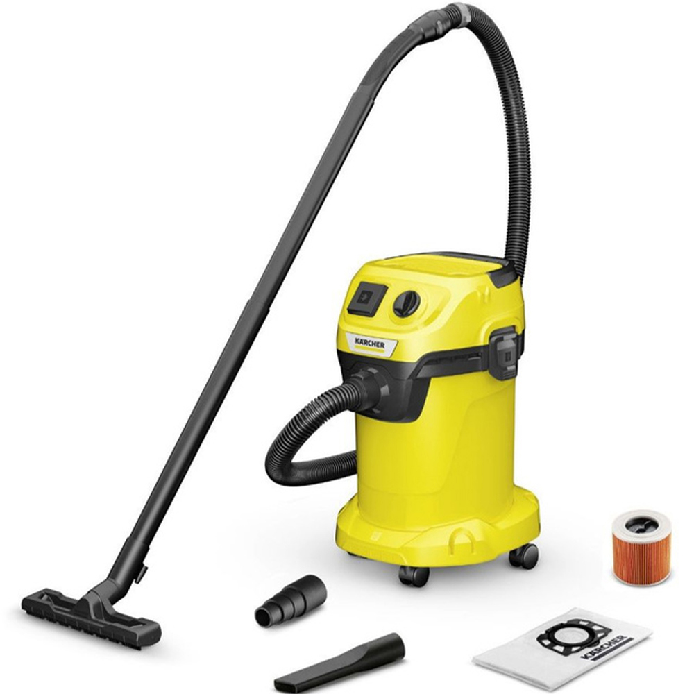 Изображение товара Пылесос строительный Karcher WD 3 P V19/4/20 1000 Вт 17 л сухой и влажной уборки