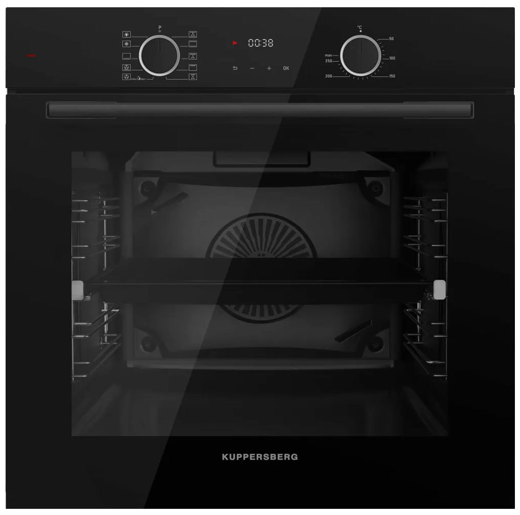 Изображение товара Встраиваемый духовой шкаф Kuppersberg Hf 610 B 59.50x59.50x56.70 см цвет черный