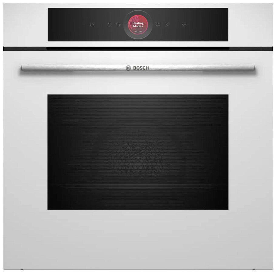 Изображение товара Встраиваемый электрический духовой шкаф Bosch Hbg7341W1 71л белый с 14 режимами