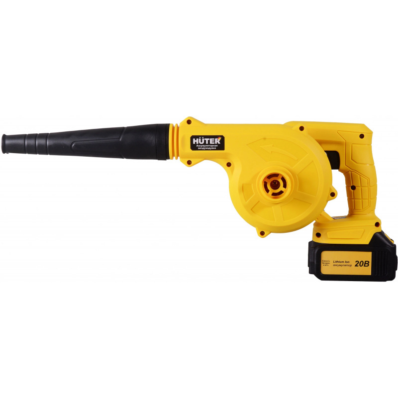 Изображение товара Воздуходувка садовая аккумуляторная Huter CB-20Li 20 В, АКБ и ЗУ в комплекте