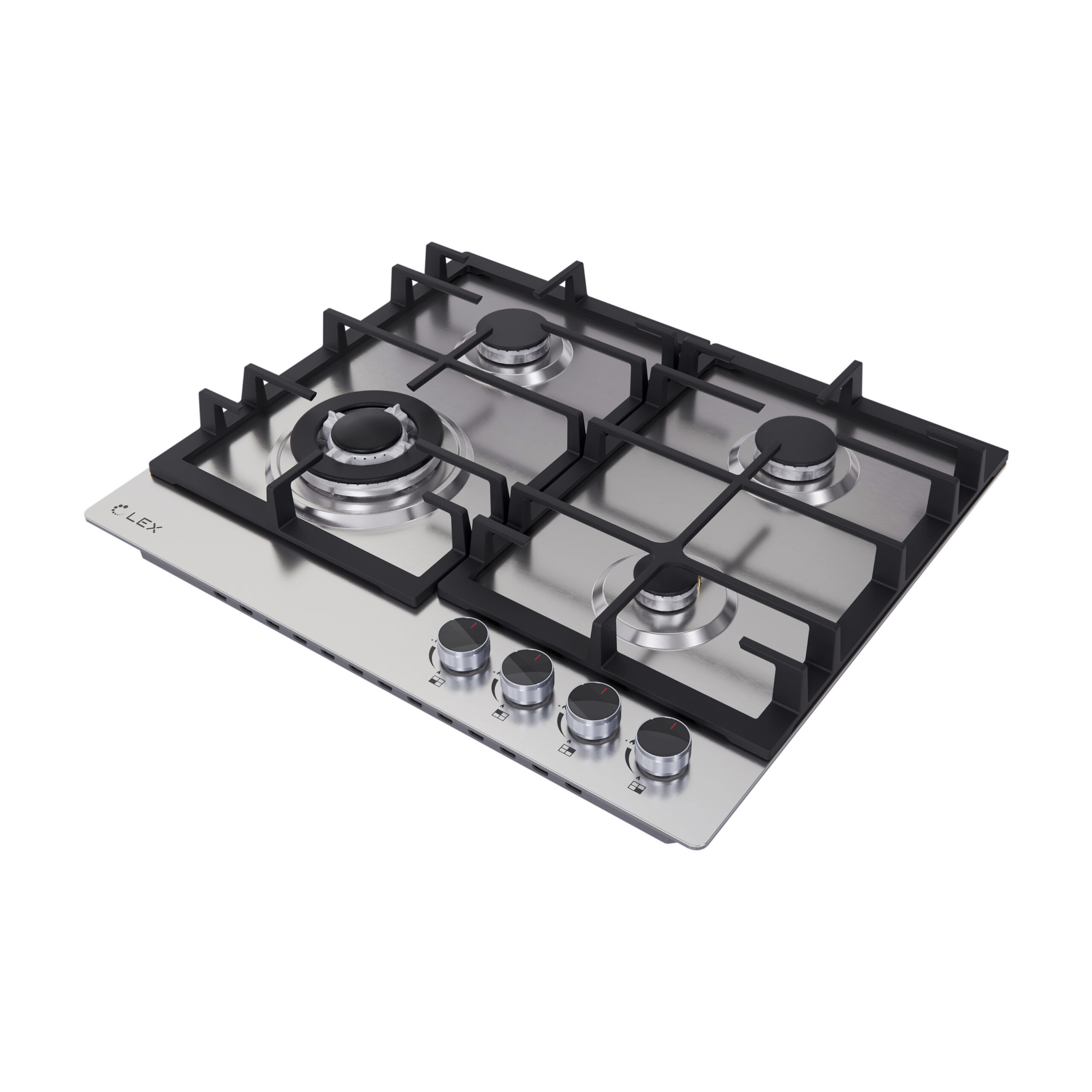 Изображение товара Газовая варочная панель Lex GVS 645 IX 60 см 4 конфорки цвет нержавеющая сталь