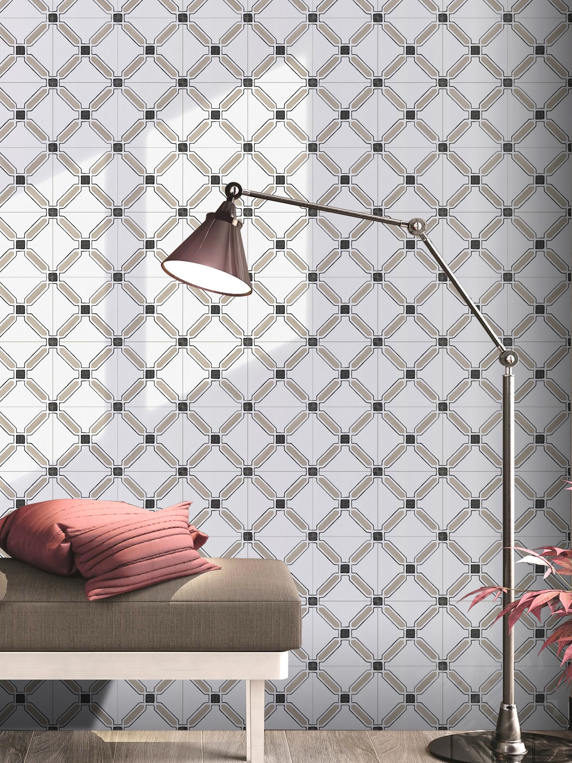 Изображение товара Керамогранит Ennface 20x20см цвет ponza cross матовый для пола и стен