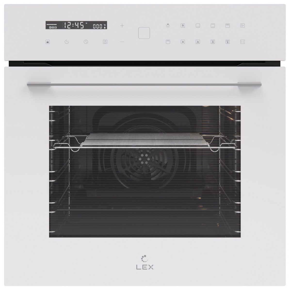 Изображение товара Встраиваемый электрический духовой шкаф Lex Eds 101 WH 60x60 см с сенсорным управлением