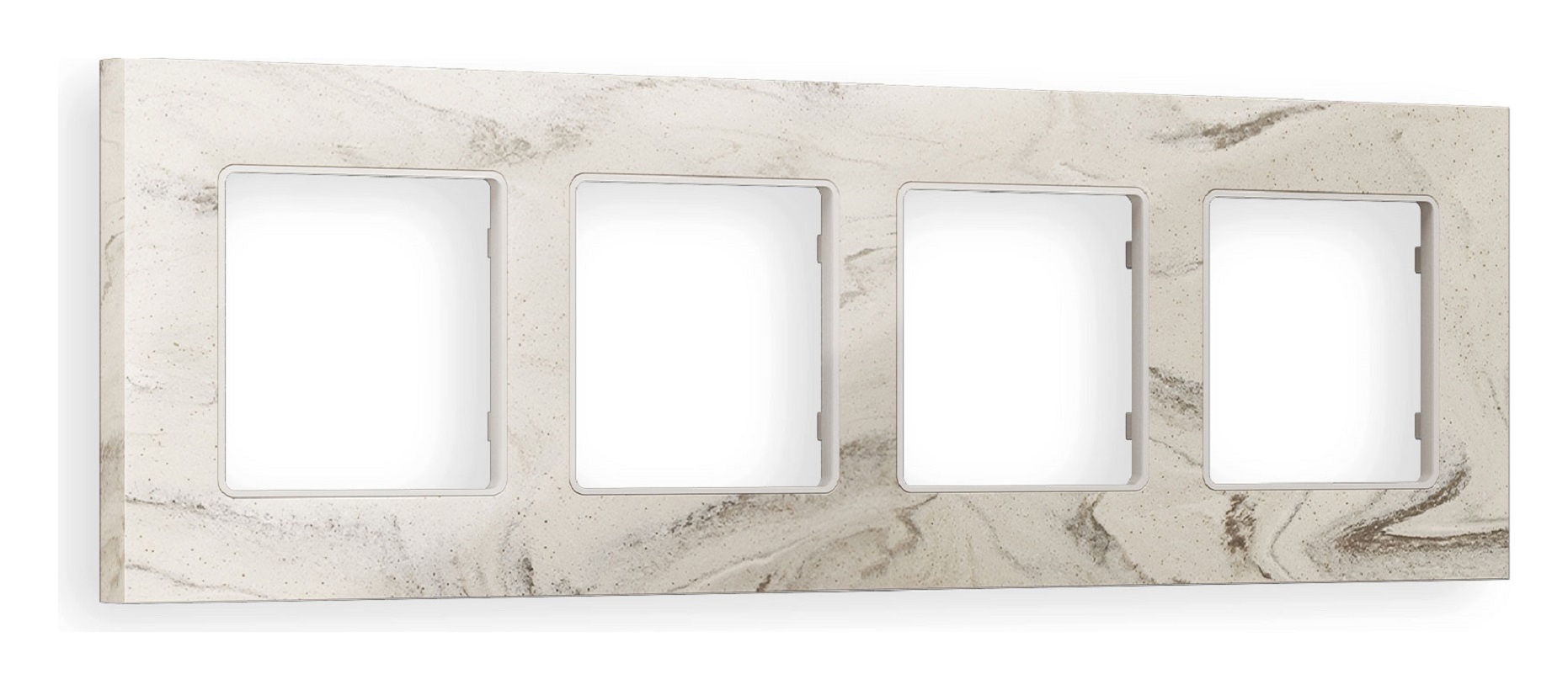 Изображение товара AMBRELLA VOLT Alfa Grand AF930604 рамка 4 поста серо бежевый мрамор