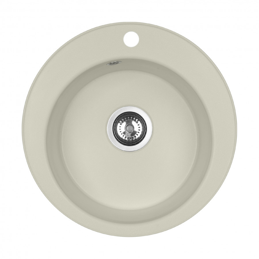 Изображение товара Мойка для кухни Aquaton Шелли 50x50 см искусственный камень светло-бежевый