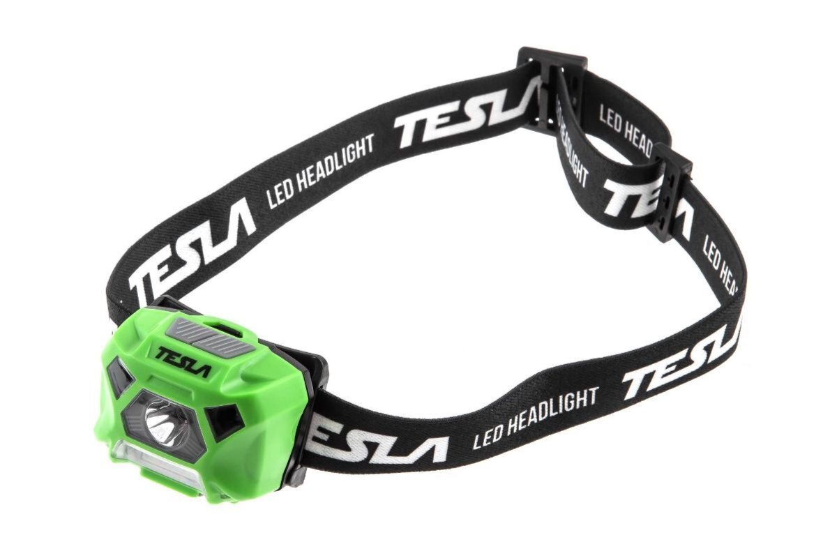Изображение товара Налобный фонарь TESLA HLS с сенсорным выключателем, 140 люмен, 3 Вт Изображение товара Налобный фонарь TESLA HLS с сенсорным выключателем, 140 люмен, 3 Вт