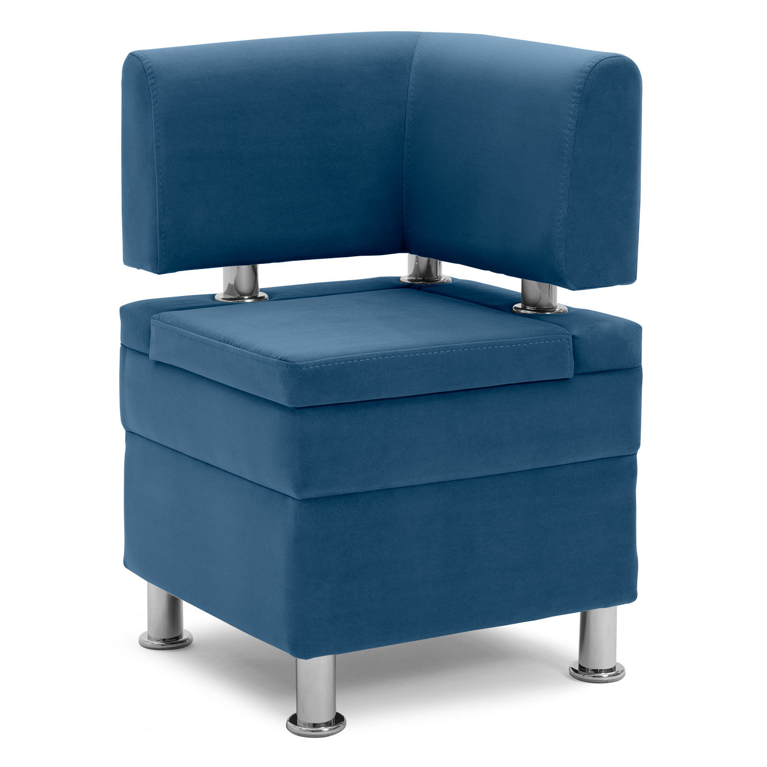 Изображение товара Угловой кухонный диван NORTA Hippo 48x77x48 см велюр VIVALDI 13 синий