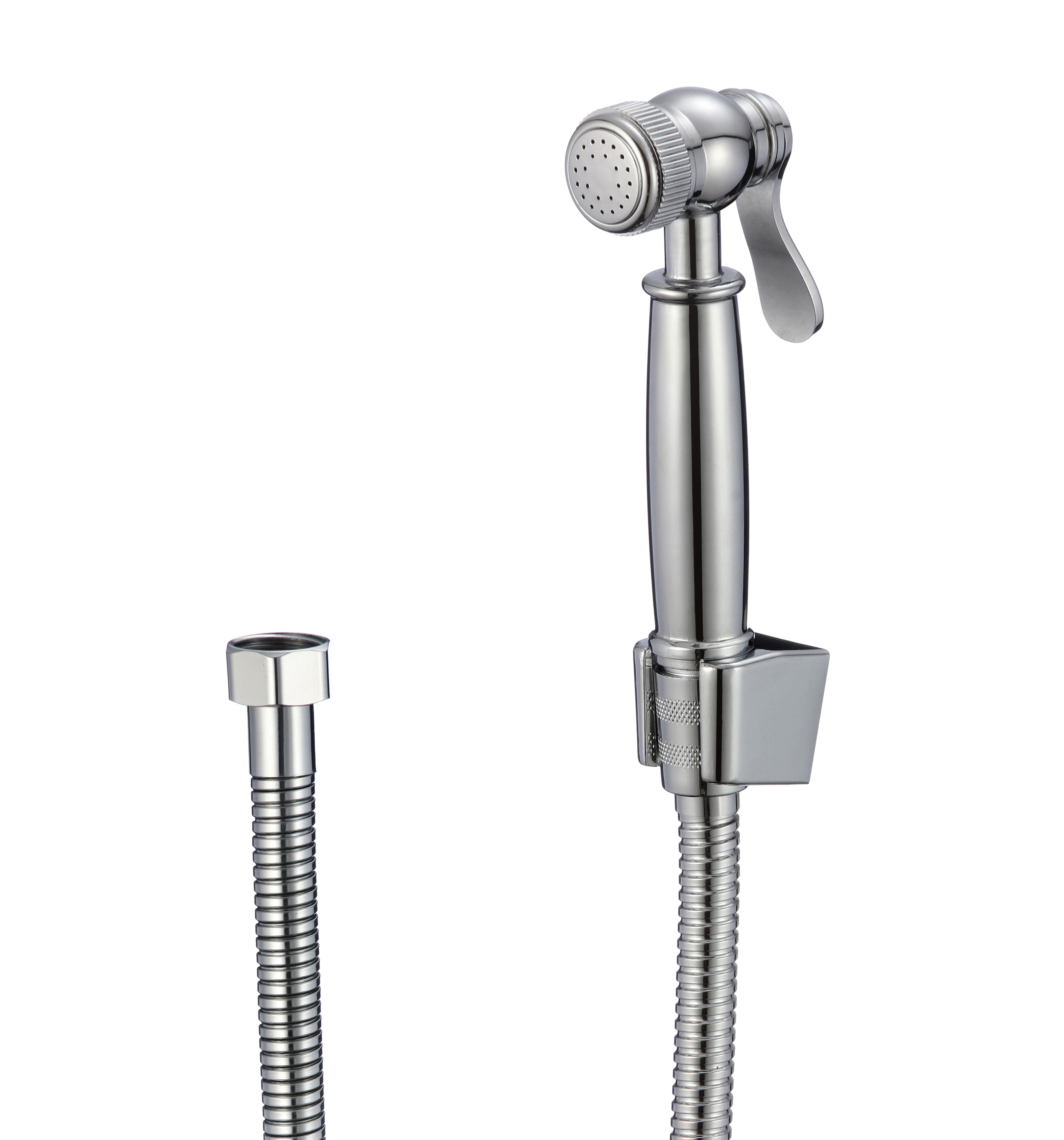 Изображение товара Гигиенический набор D-lin D61045 лейка, шланг, держатель цвет хром