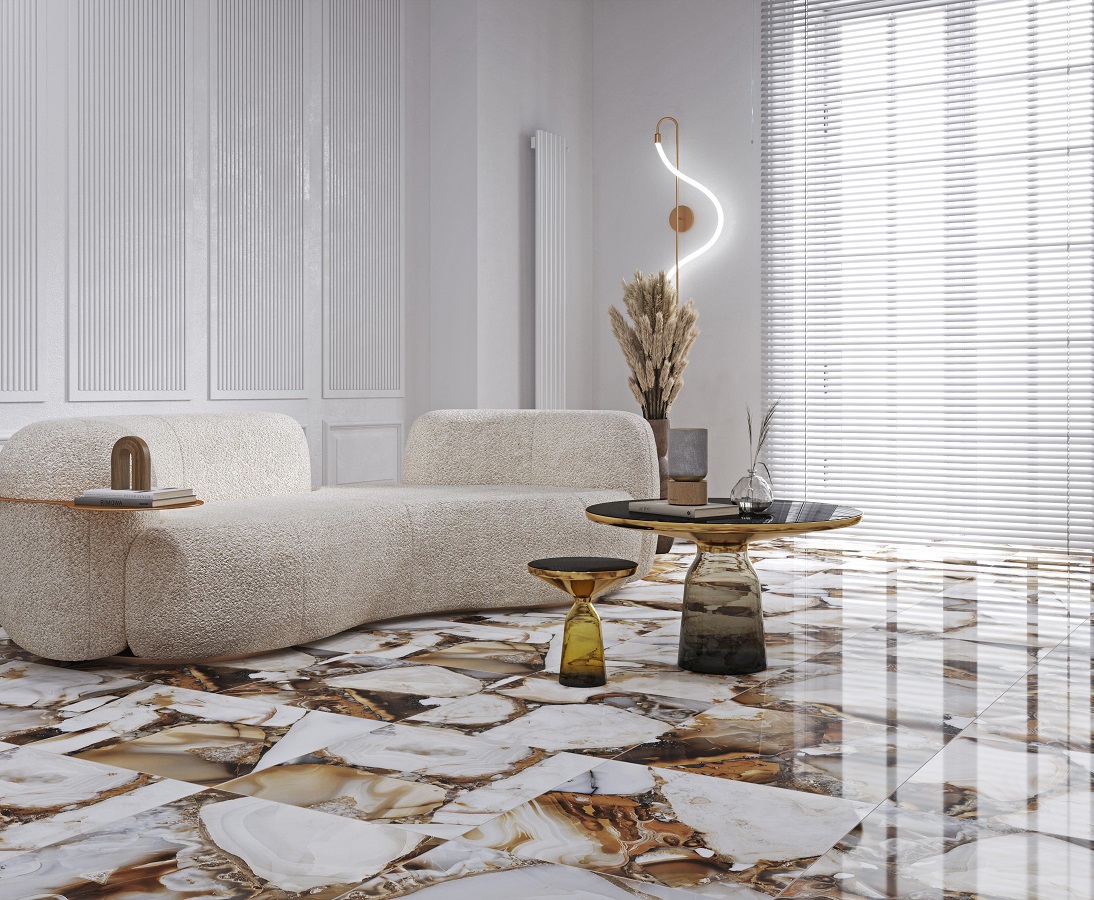 Изображение товара Керамогранит Laparet Sirius Gold 60x60 см бежевый глянцевый 1.44 м2