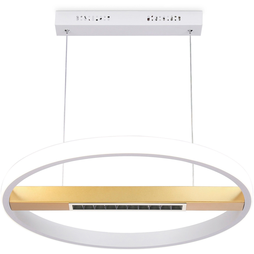 Изображение товара Светильник подвесной светодиодный Ambrella Comfort fl51488 с пультом управления 20 м² теплый белый (желтый) свет цвет белый