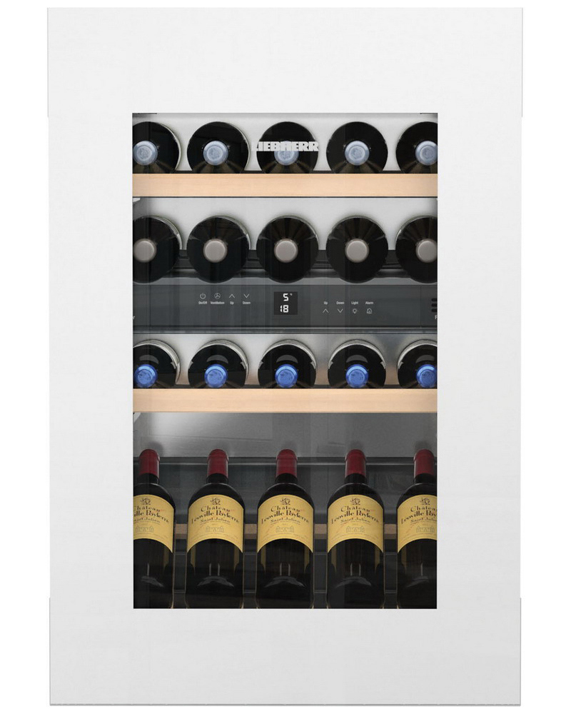 Изображение товара Встроенный винный шкаф Liebherr для хранения 33 бутылок белое стекло