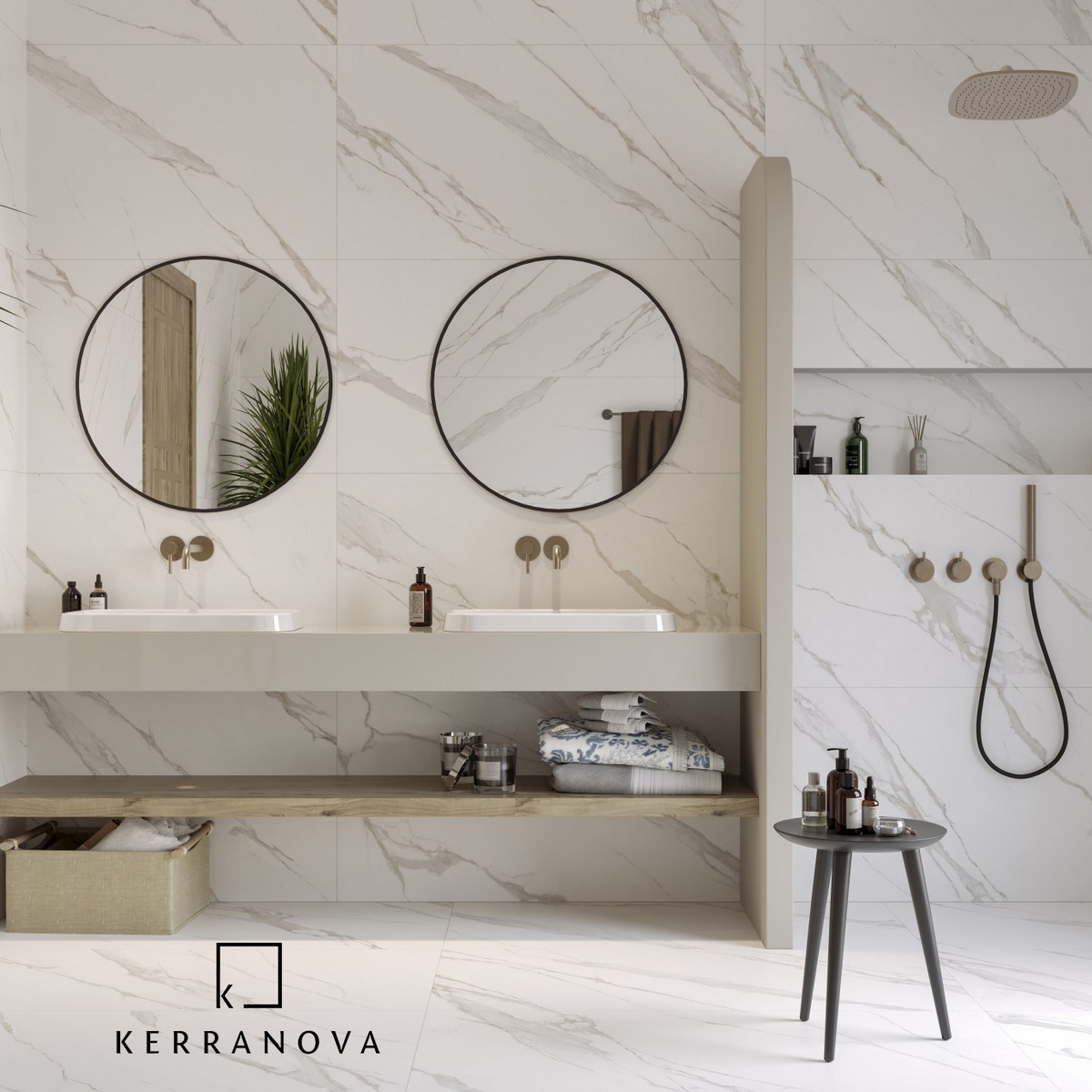 Изображение товара Керамогранит Kerranova Butik K-2021/MR 60x120 см Бежевый