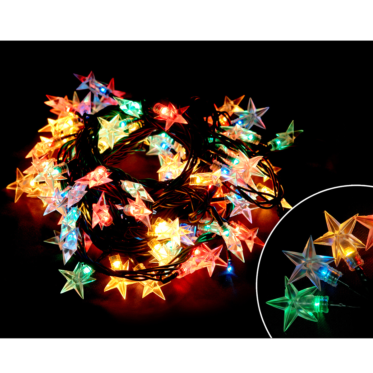 Изображение товара Электрогирлянда внутренняя Волшебная страна 5м разноцветные светодиоды 8 режимов