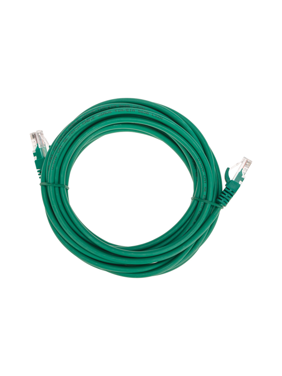 Изображение товара Патч-корд Rexant U/UTP cat 5e RJ45-RJ45 5 м зеленый