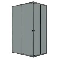 Изображение товара Душевой уголок Niagara Eco NG-1018-14QT прямоугольник 100x80см черный профиль эффект стекла тонированный