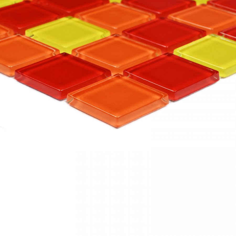 Изображение товара Декоративная стеклянная мозаика Вива Fruit mix 30x30 см Разноцветный