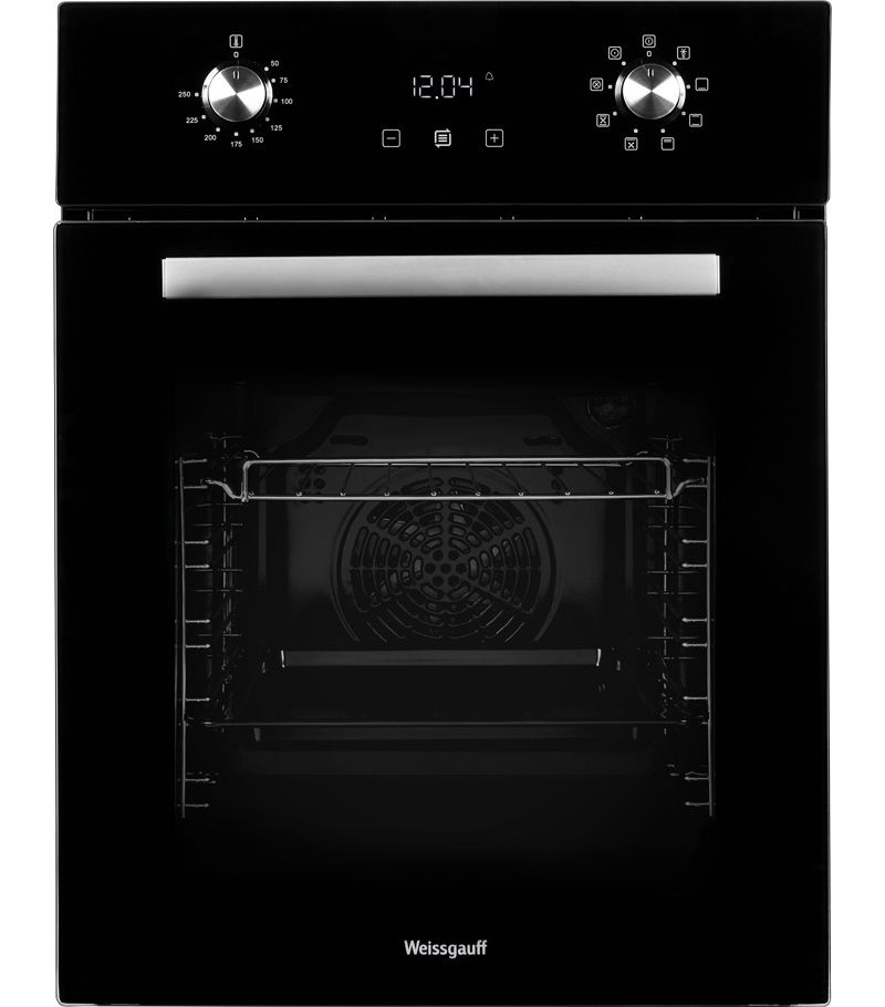 Изображение товара Встраиваемый электрический духовой шкаф Weissgauff EOY 451 PDB 45 см черный сенсорный дисплей
