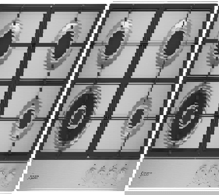 Изображение товара Газовая варочная панель Indesit THPM 642 W/IX/I RU с 4 конфорками и автоматическим электроподжигом