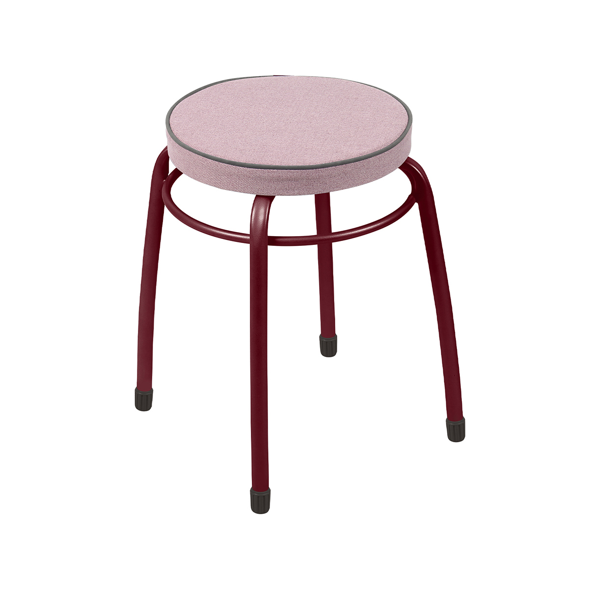 Изображение товара Табурет Nika фабрик 4 мягкое круглое сиденье ткань 32 см 1/5 лавандовый тф04/л