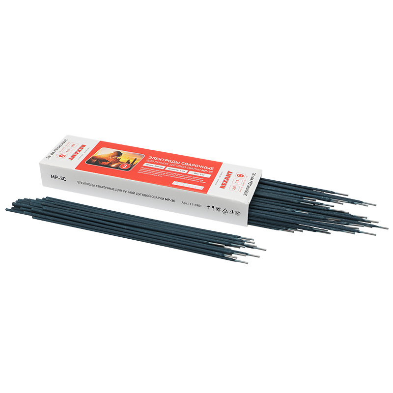 Изображение товара Электрод сварочный МР-3С Rexant 3 мм 5 кг для углеродистых сталей