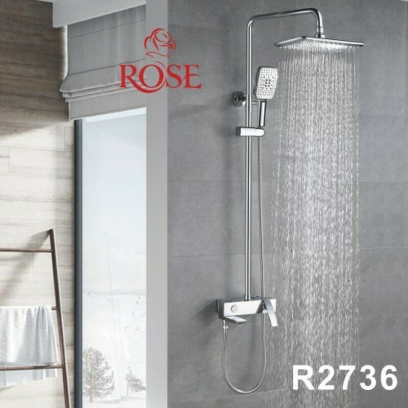 Изображение товара Душевая система Rose R2736 1 режим цвет хром