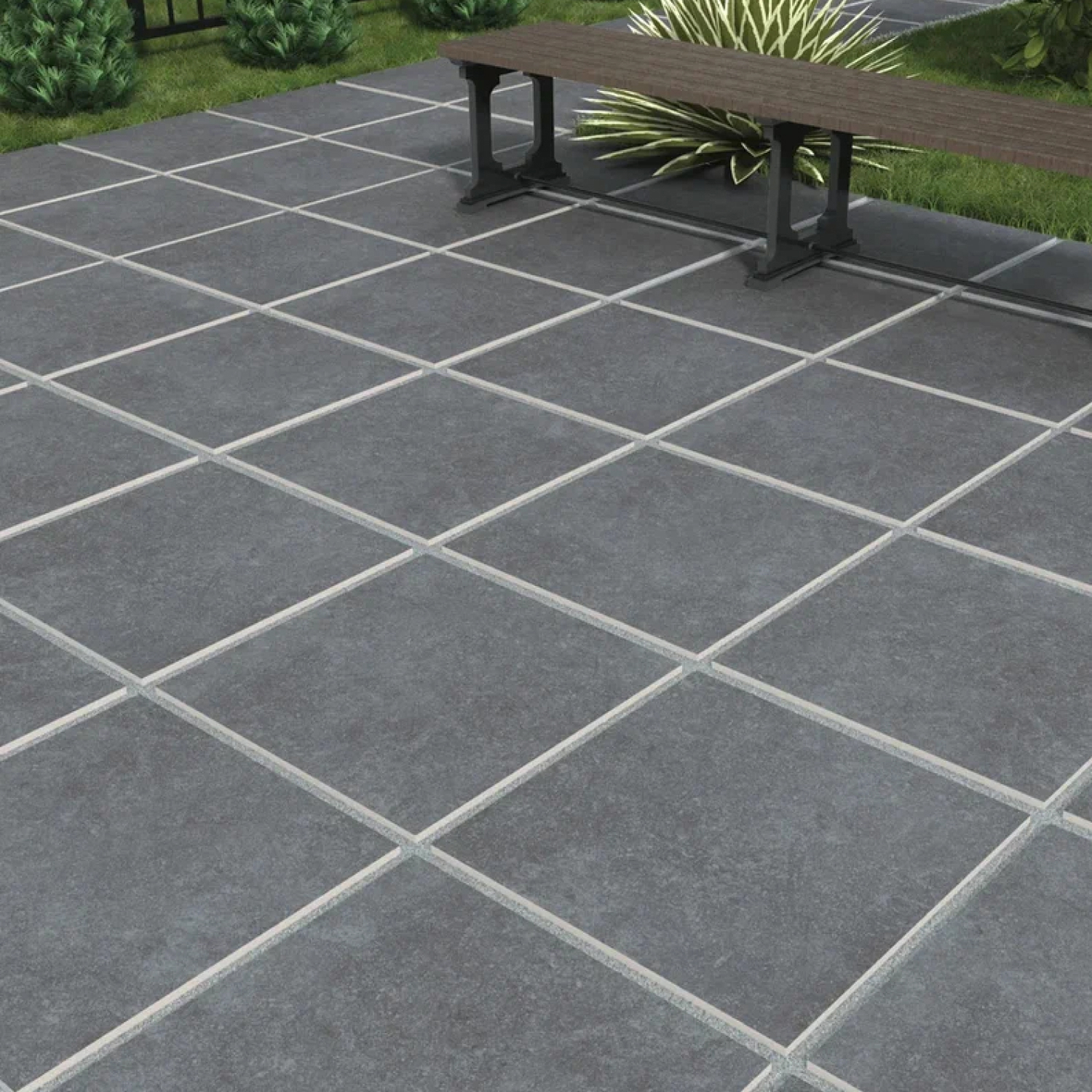 Изображение товара Керамогранит КЕРАМОПРО Specter Black 60x60 см для внутренней и наружной отделки