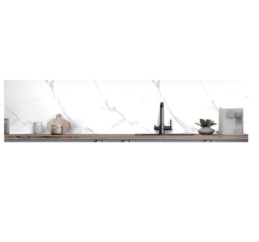 Изображение товара Панель стеновая ПВХ Stella Мрамор Бьянко 3000x600мм цвет белый