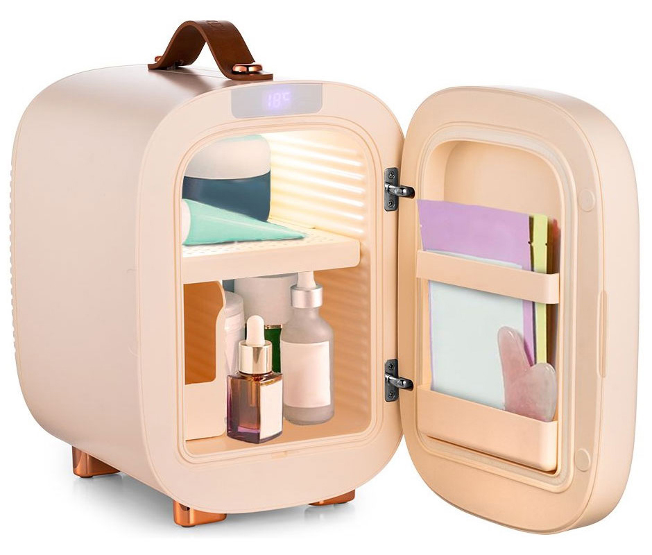 Изображение товара Холодильник для косметики Kitfort KT-3135 21.7x32.8 см розовый для хранения кремов масок