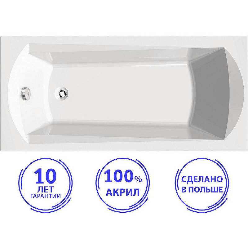 Изображение товара Прямоугольная ванна C-BATH CBQ003006 акрил 170x70см