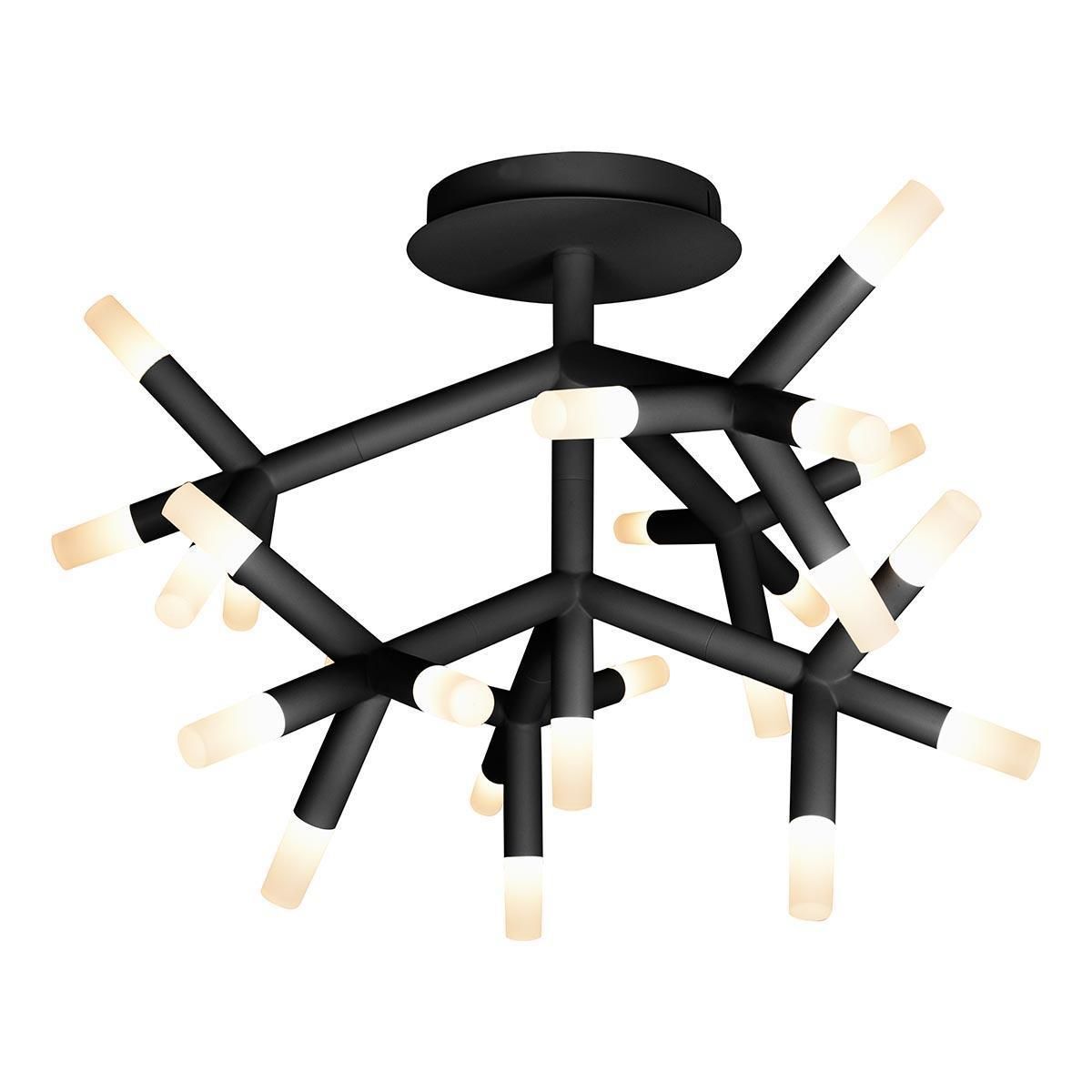 Изображение товара Потолочная люстра светодиодная iLedex FS-017-X25 BK 29 м² крепление планка