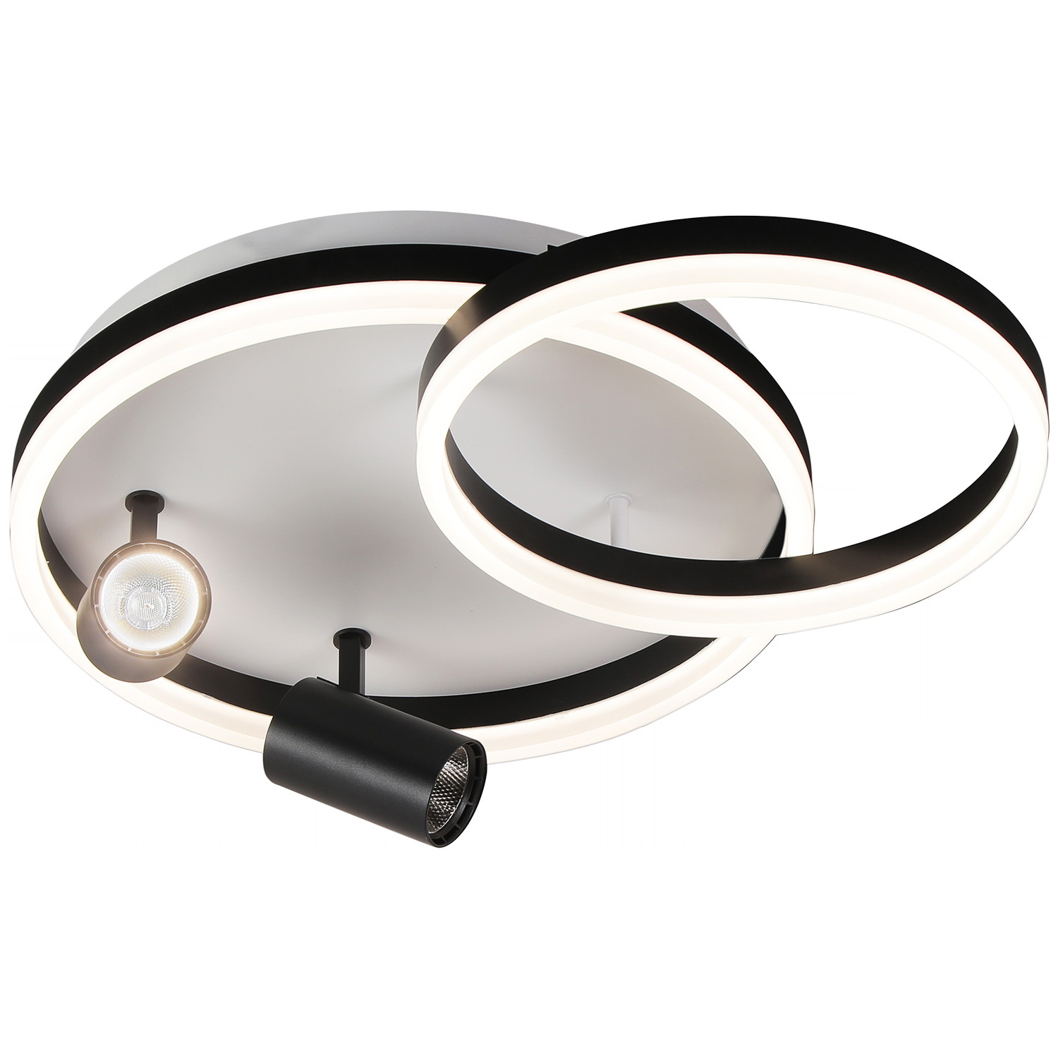 Изображение товара Люстра потолочная светодиодная Reluce 02464-0.3-550 с пультом управления для 18 м² белый черный