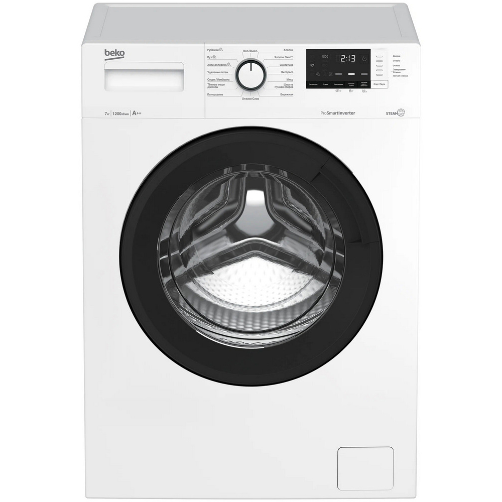 Изображение товара Стиральная машина Beko Wsre7612xawi 60x84x49 см 7 кг цвет белый