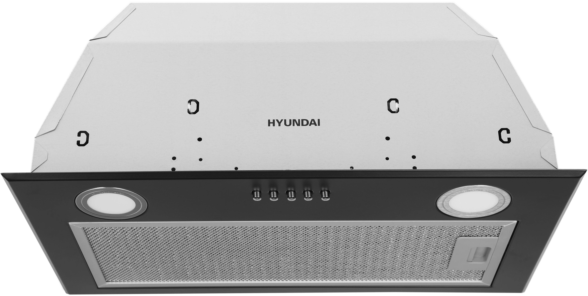 Изображение товара Встраиваемая вытяжка Hyundai HBB 6033 BK 52.5 см черная для кухни