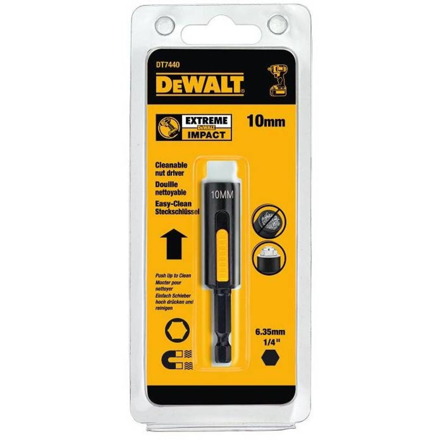 Изображение товара Ключ торцевой прямой Dewalt Impact DT7440-QZ 10 мм 75 мм