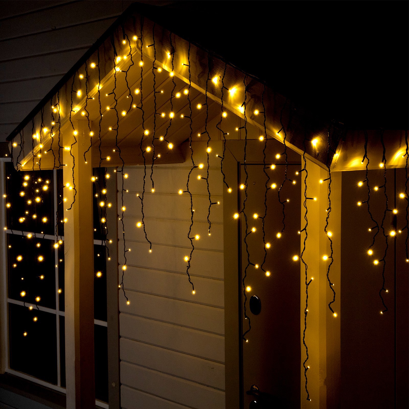 Изображение товара Электрогирлянда универсальная Luazon lighting 2361658 бахрома 3x3 м 232 ламп прозрачный 1 режимов работы