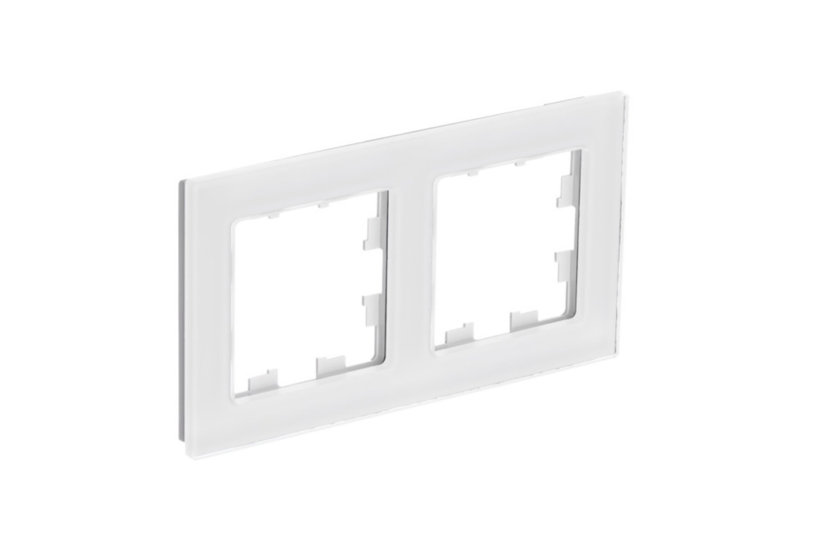 Изображение товара Рамка для розеток и выключателей Systeme electric AtlasDesign Nature ATN360102 2 поста цвет белый