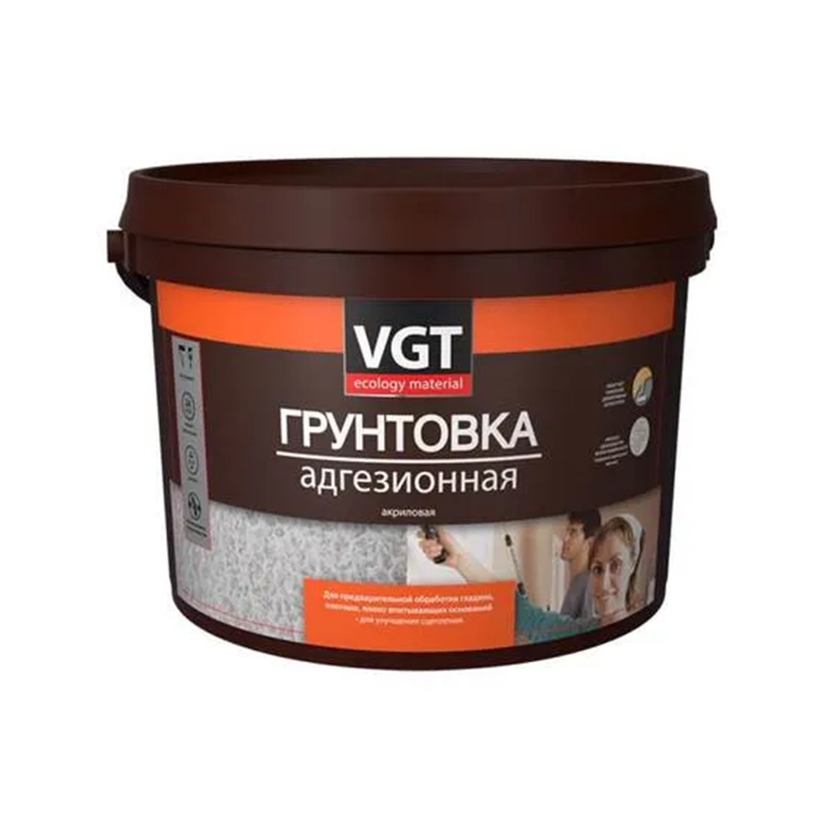 Изображение товара Грунтовка адгезионная ВГТ ВД-АК-0301 цвет белый 8кг Изображение товара Грунтовка адгезионная ВГТ ВД-АК-0301 цвет белый 8кг