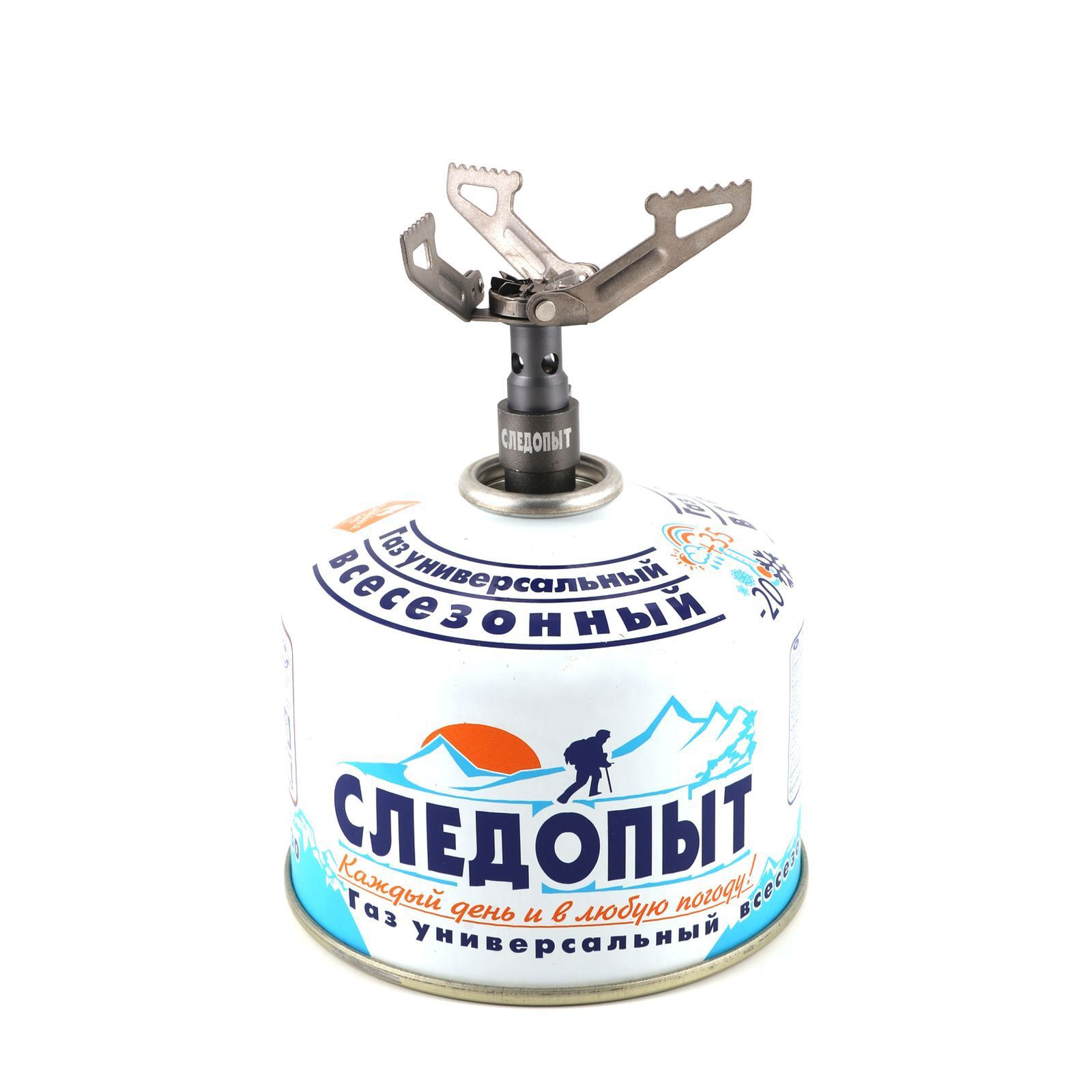 Изображение товара Портативная газовая плита Следопыт Титановая 25 г для походов и путешествий Изображение товара Портативная газовая плита Следопыт Титановая 25 г для походов и путешествий
