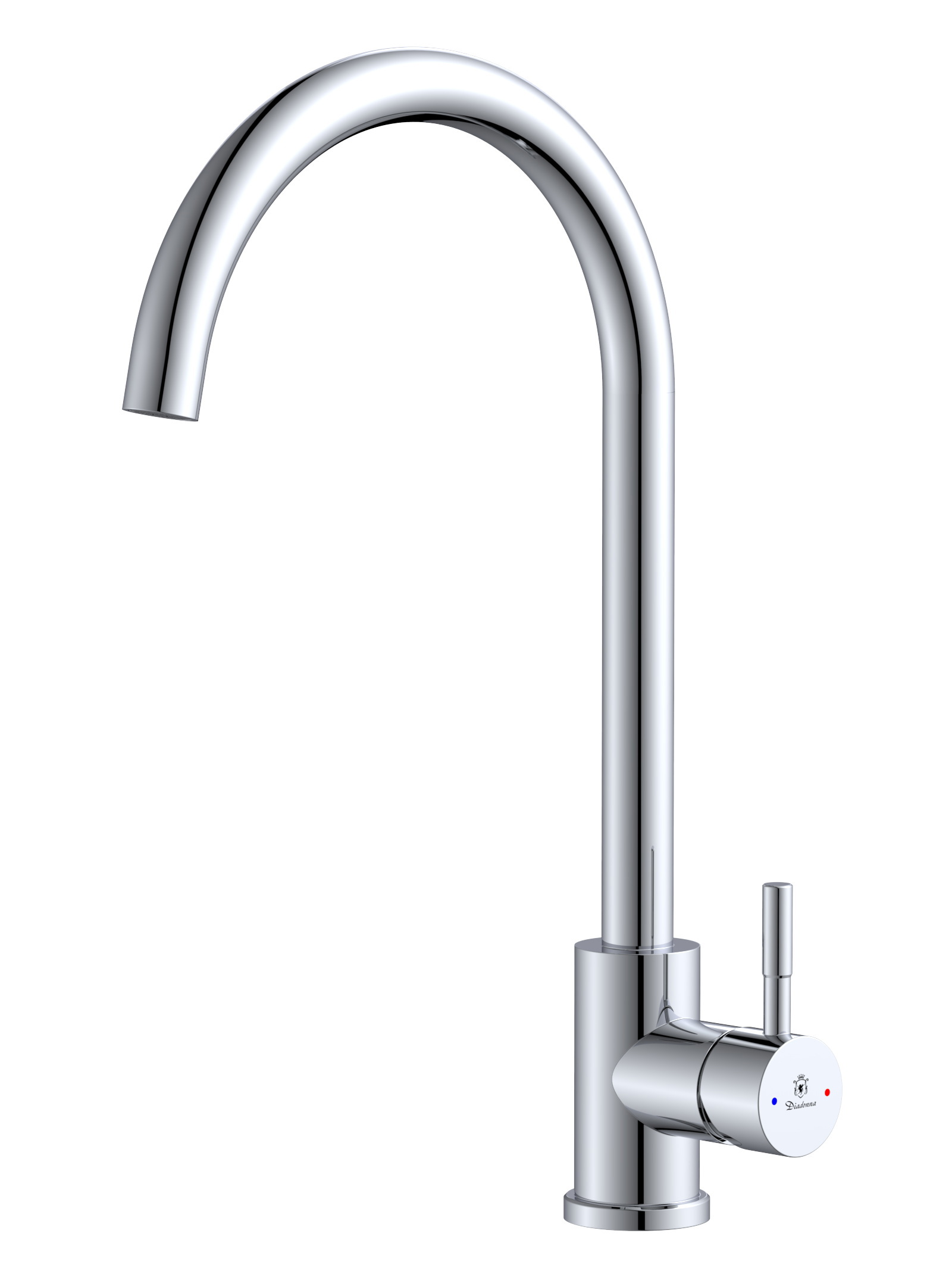 Изображение товара Смеситель для кухни DIADONNA D46-0003 из нержавеющей стали хром 26 см