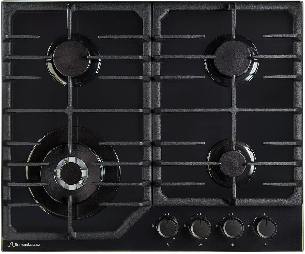 Изображение товара Газовая варочная панель Schaub Lorenz SLK GY6028 4 конфорки черный стильный дизайн