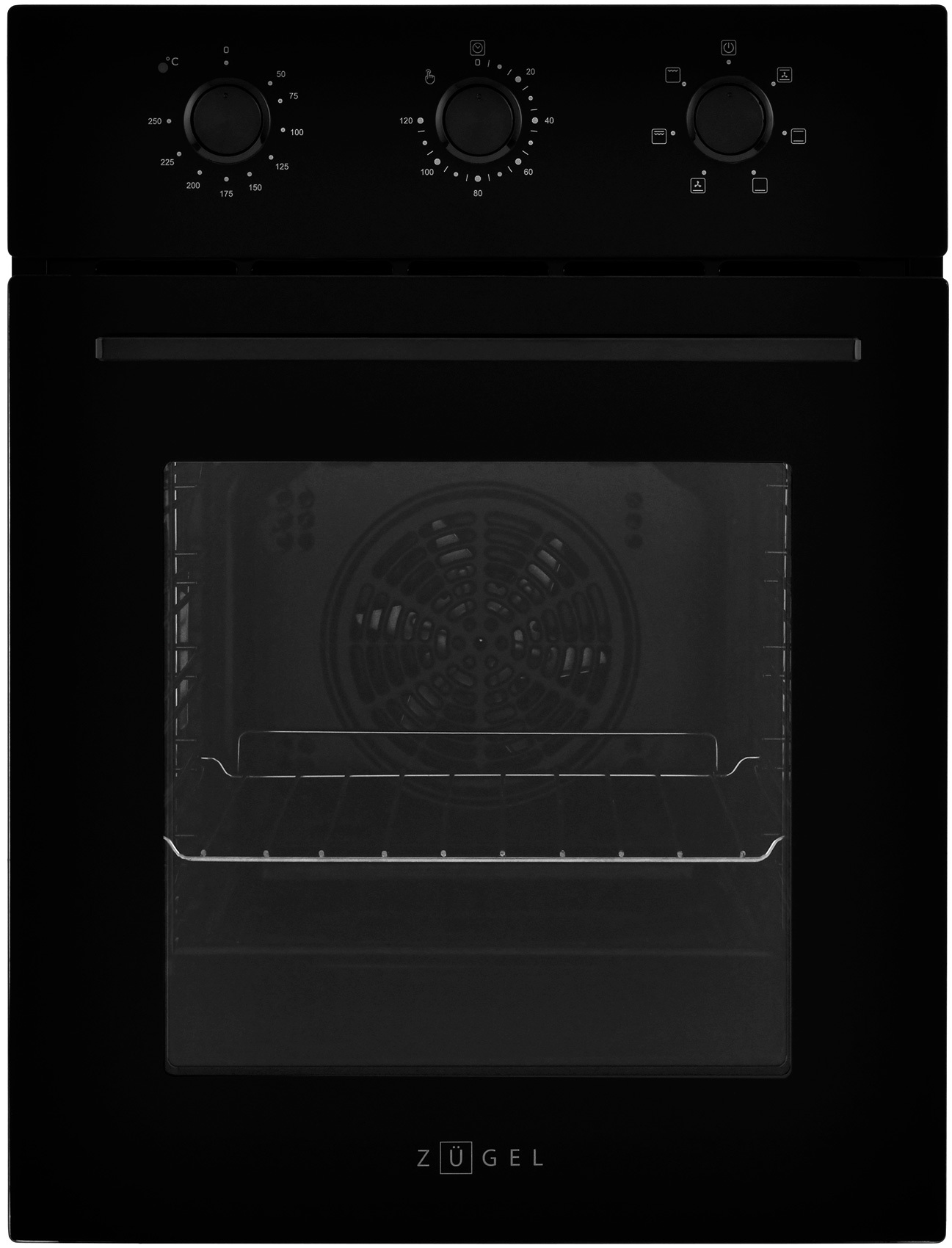 Изображение товара Встраиваемый духовой шкаф Zugel Zoe451B 45x59.50x56.50 см цвет черный