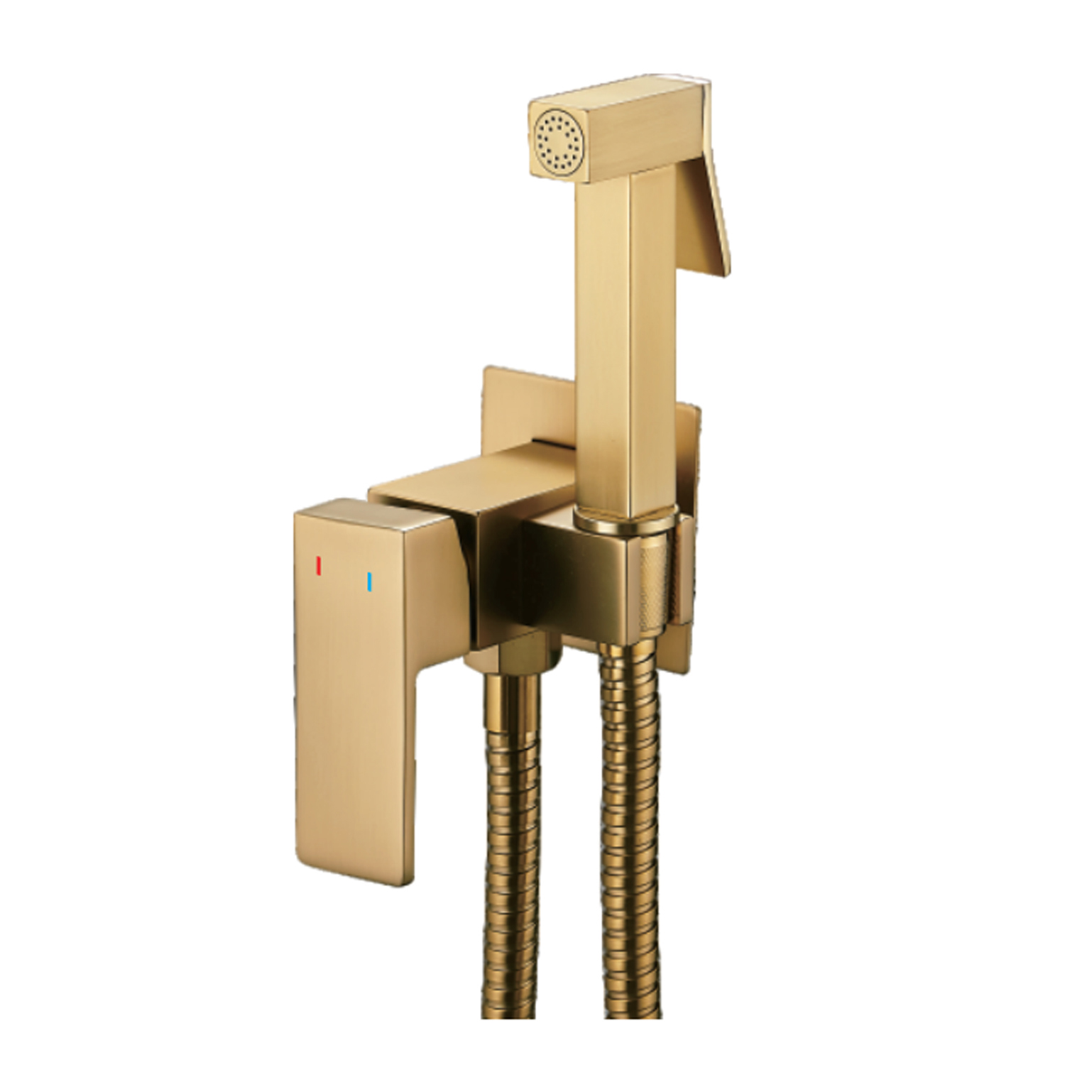 Изображение товара Набор для подключения гигиенического душа SHEVANIK S127G-LM матовое золото