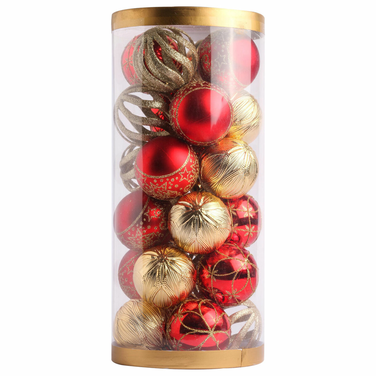 Изображение товара Набор елочных шаров Золотая сказка 592169 6 см пластик разноцветный 24 шт