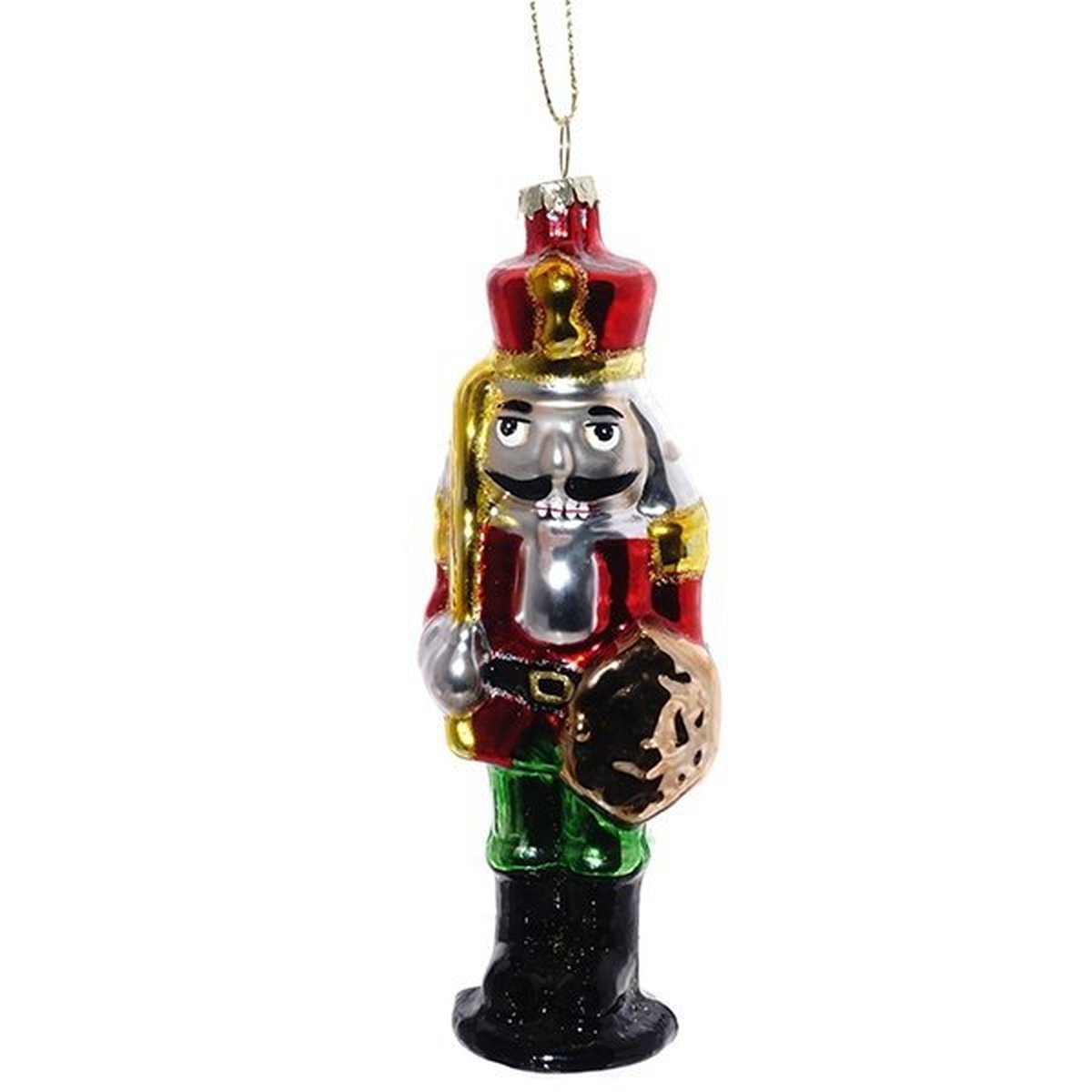 Изображение товара Елочная игрушка Щелкунчик 256370 12.5 см х 3.5 см разноцветный