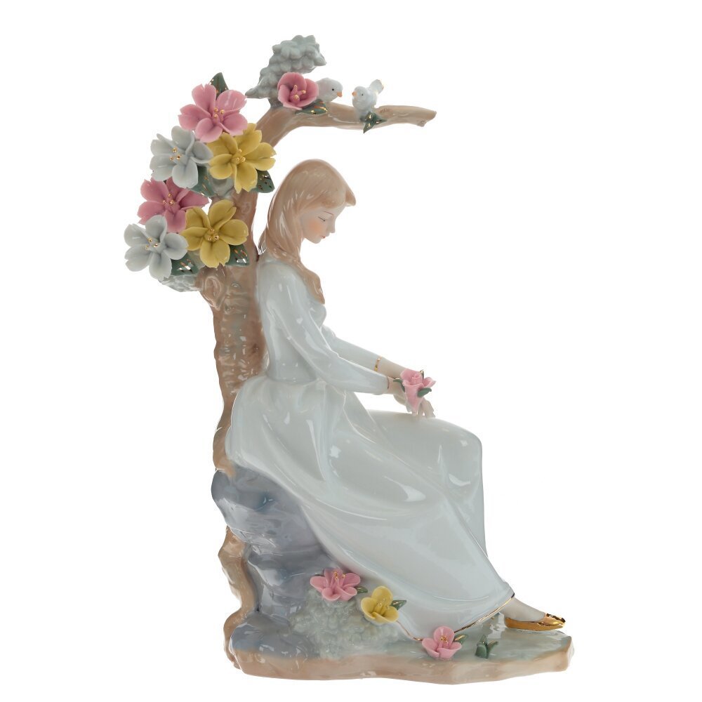 Изображение товара Декоративная фарфоровая фигура девушки в саду 35 см