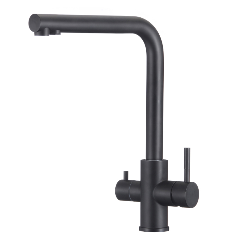 Изображение товара Смеситель для кухни Wesnaart EKO05-151Black-LM поворотный излив 30.8 см цвет черный