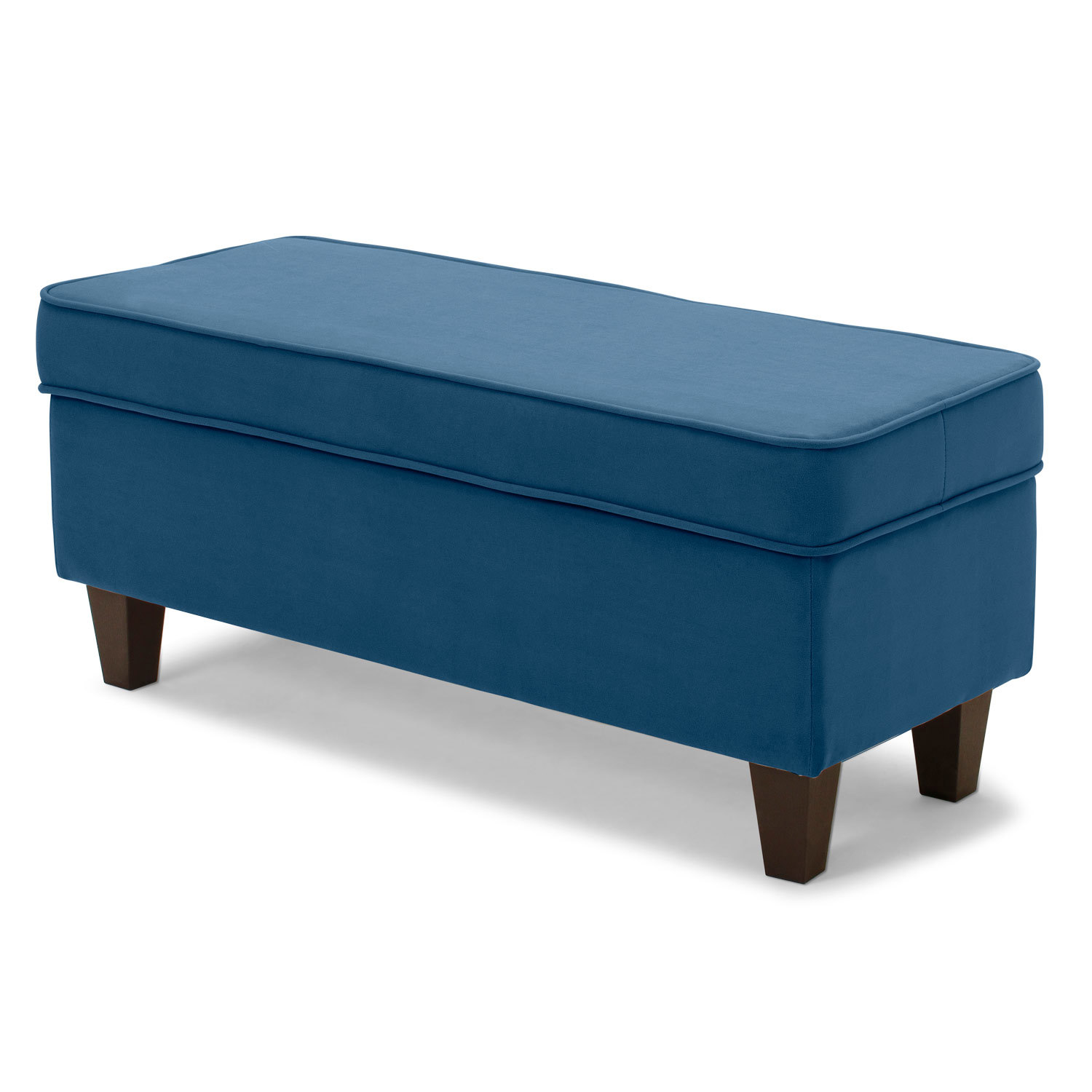 Изображение товара Банкетка Норта Lori Vivaldi 13, велюр, 43x100 см, синий